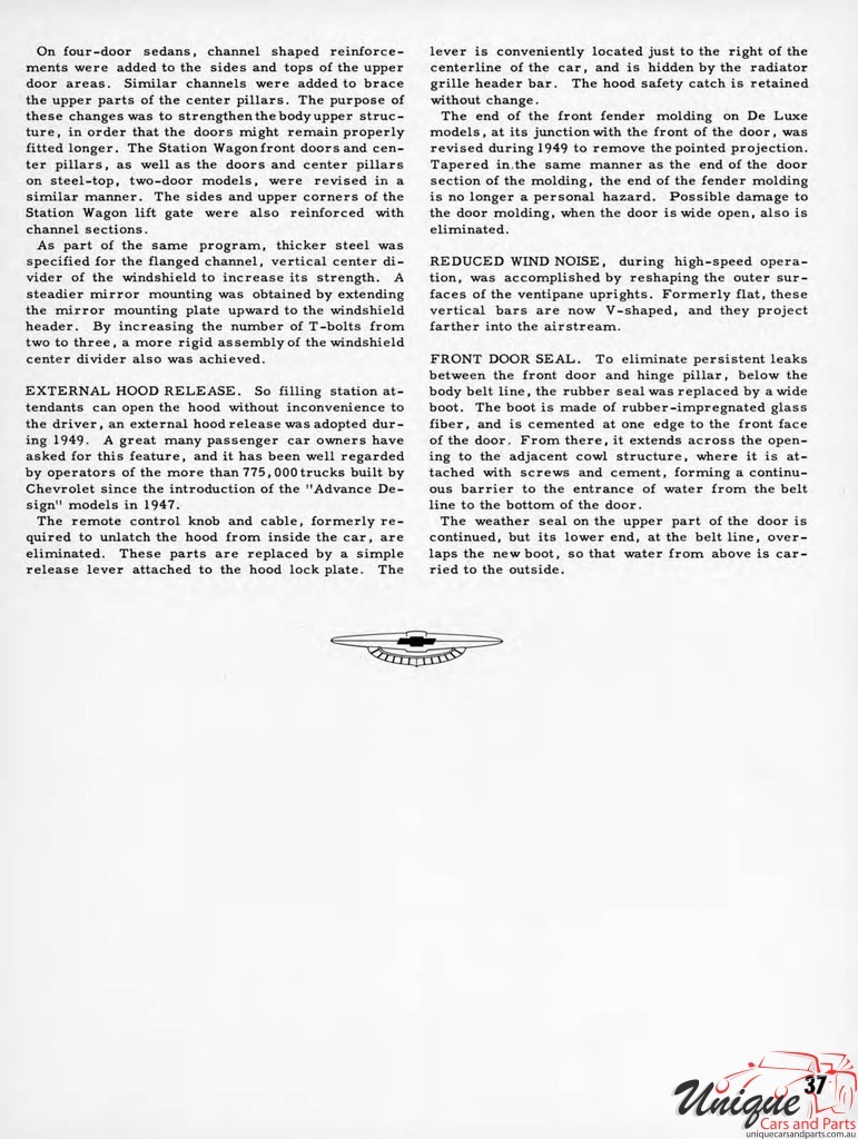 1950 Chevrolet Engineering Features Brochure Page 33